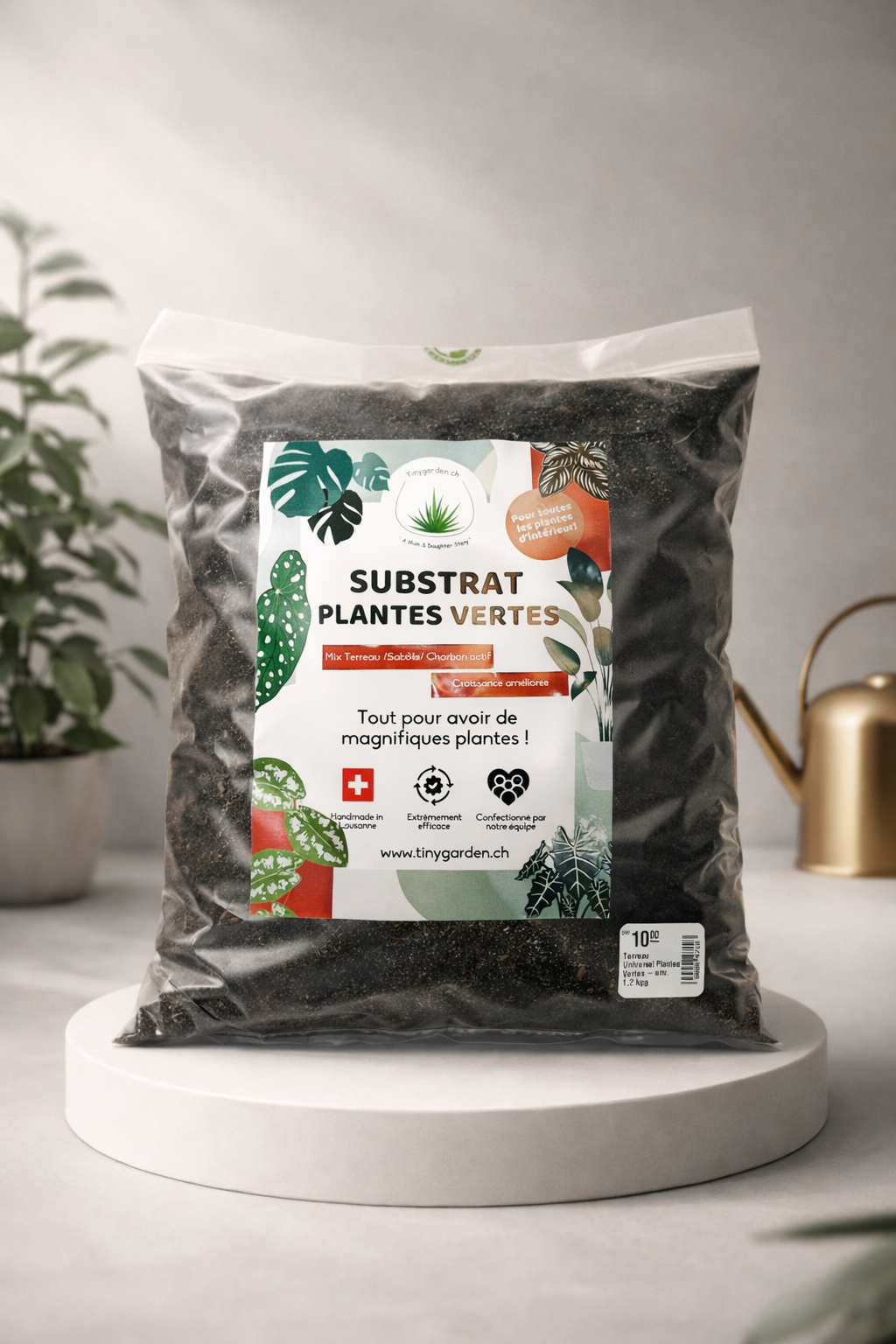 Substrat / Terreau pour plantes vertes d'intérieur - 1,2 kg