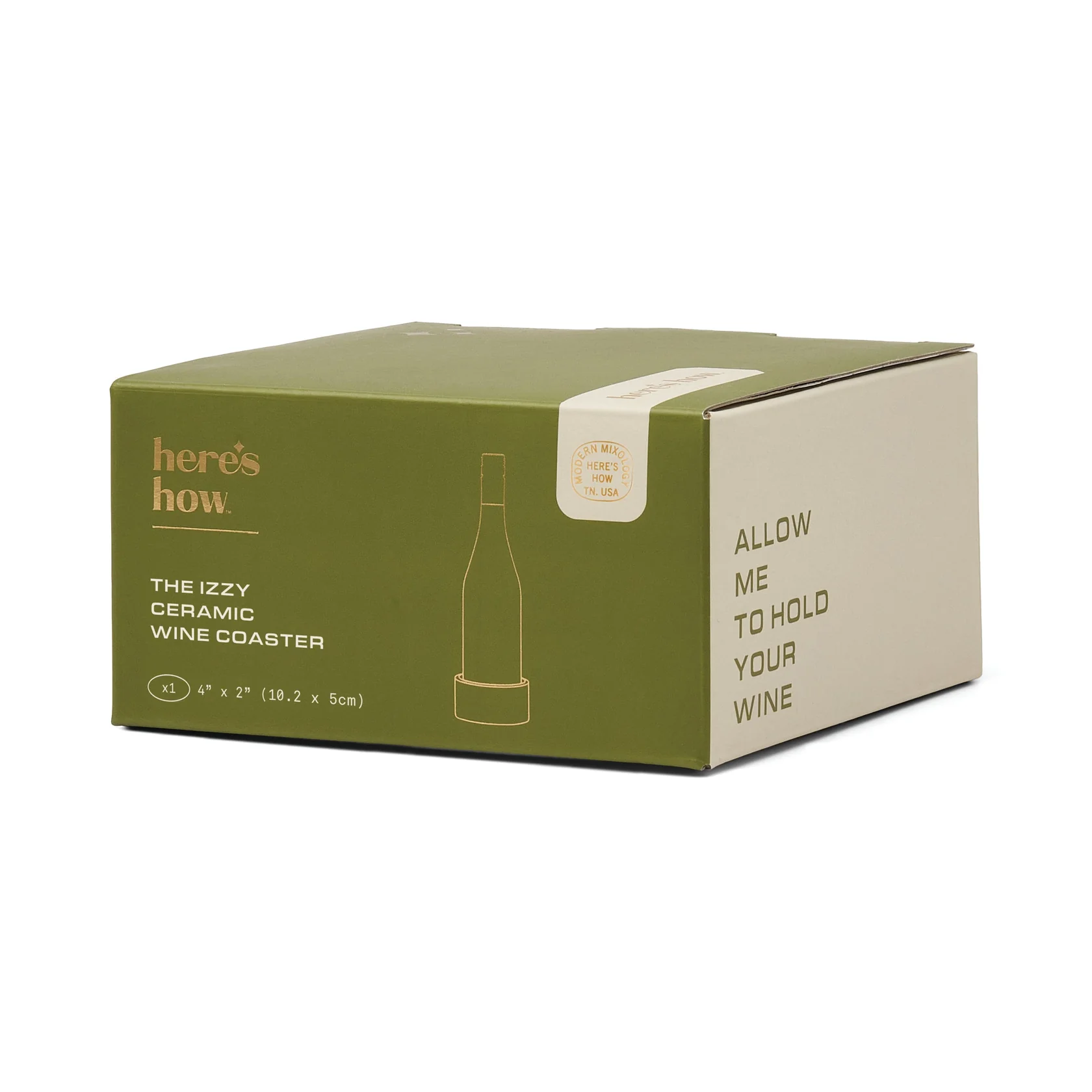 Izzy Wine Coaster - Olive – Image 3