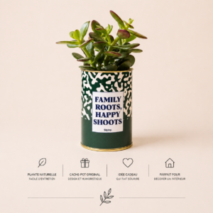 Pot Message - "Family Roots, Happy Shoots"