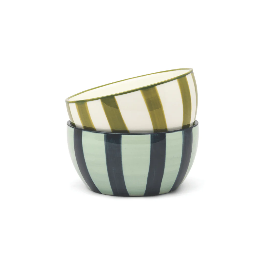 The Bella Dipping Bowls - Green & Blue