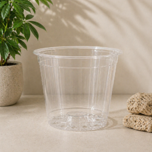 Cache-pot rempotage transparent dès 12 cm