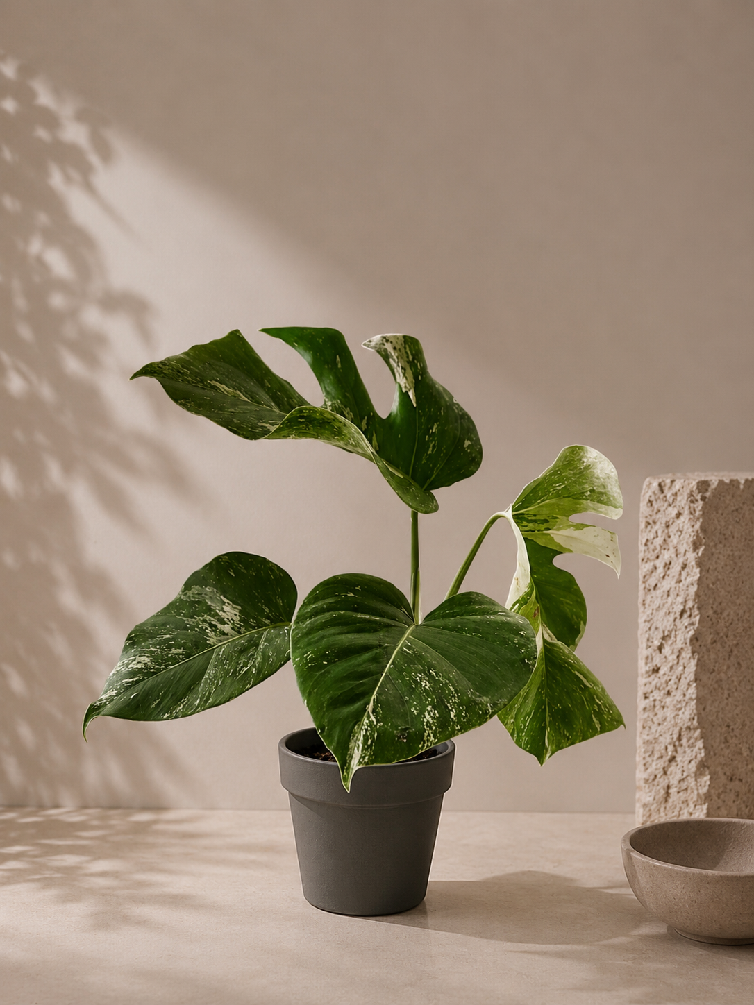 Monstera Borsigiana Deliciosa Variegata - pot de 12 cm