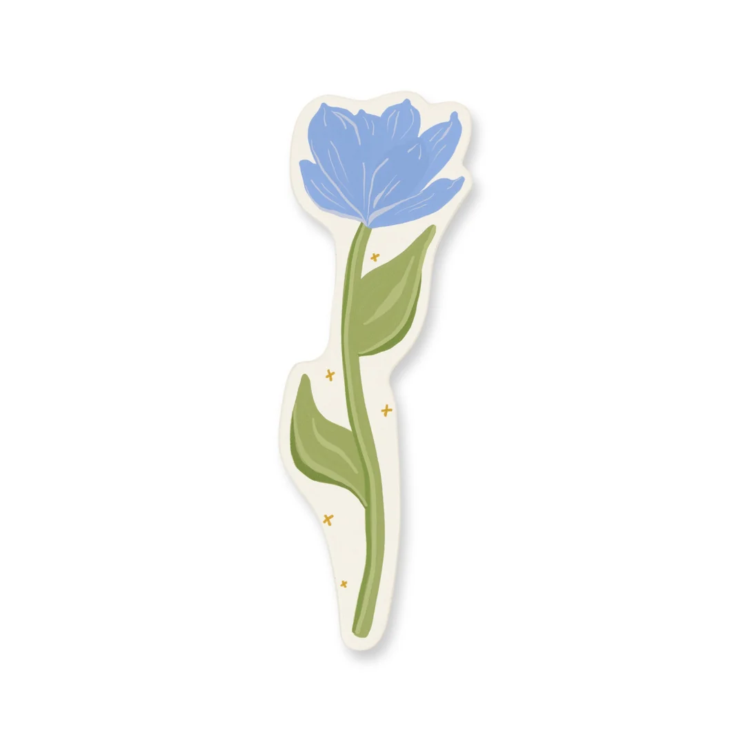 Marque-page floral encadré en similicuir – Magnolia – Image 2